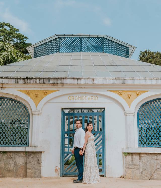 Casal de Ensaio de casal: Aimee e Nelson - Jardim Botânico- Rio de Janeiro