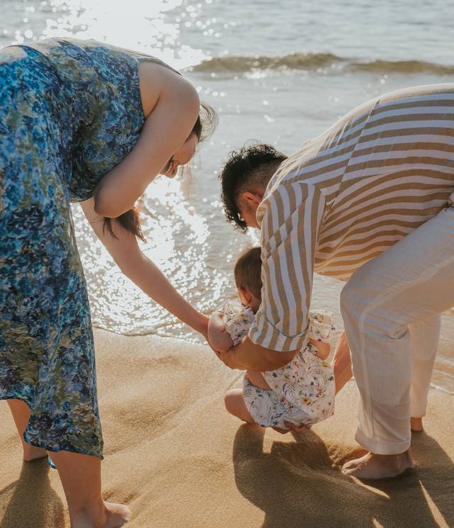 Família & Gestante de Ensaio de família- Mariko na Praia Vermelha, Rio de Janeiro