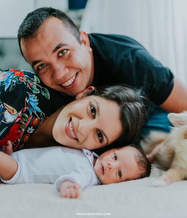 Família & Gestante de Ensaio Família: Tomás