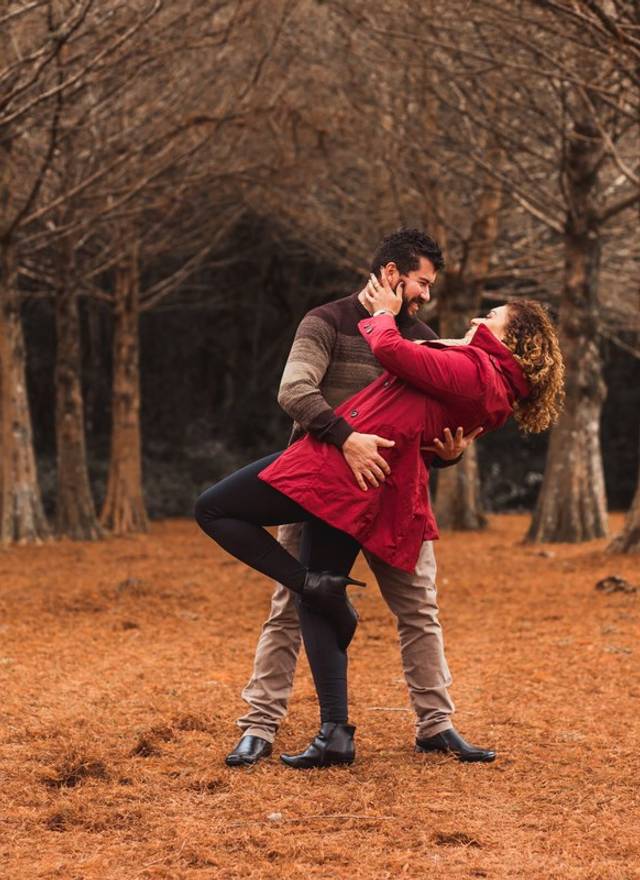 Ensaio de casal de Henara e Marcos