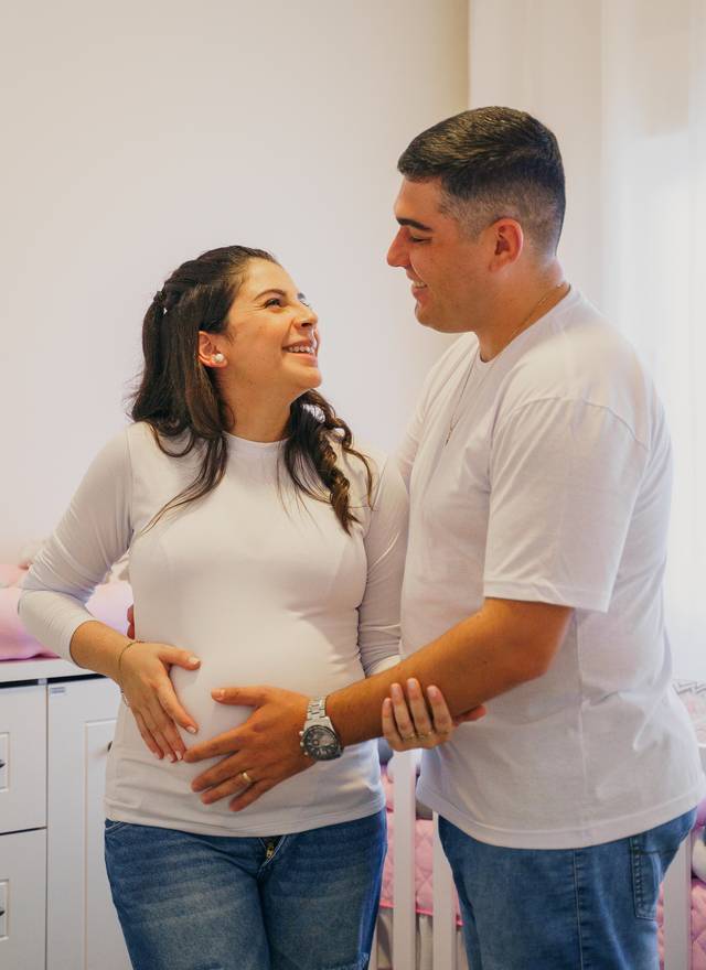 Ensaio de Família de Julia & Douglas - à espera da Ana