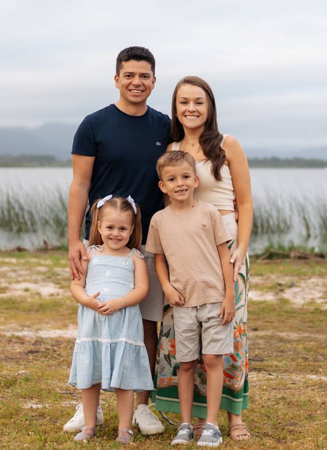 Ensaio de Família de Aline, Gabriel, Matheus e Marina