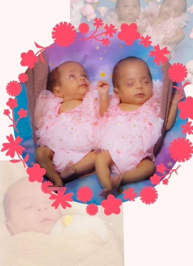 Newborn de Friends gêmeas 