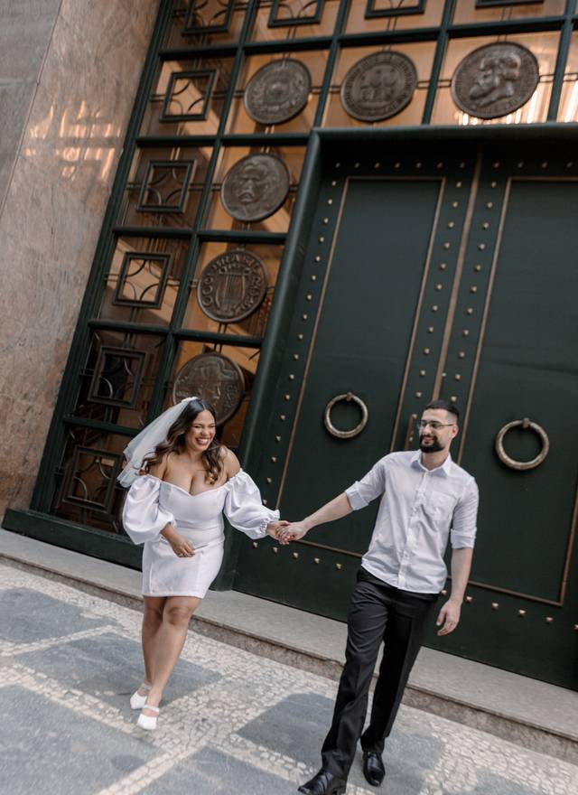 Pré Wedding de Pré-Wedding no Centro de São Paulo | Marcela e Bruno