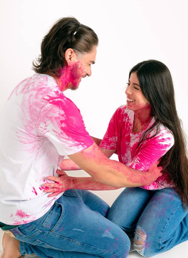 Gestante Casal de Revelação Giulia Samuel