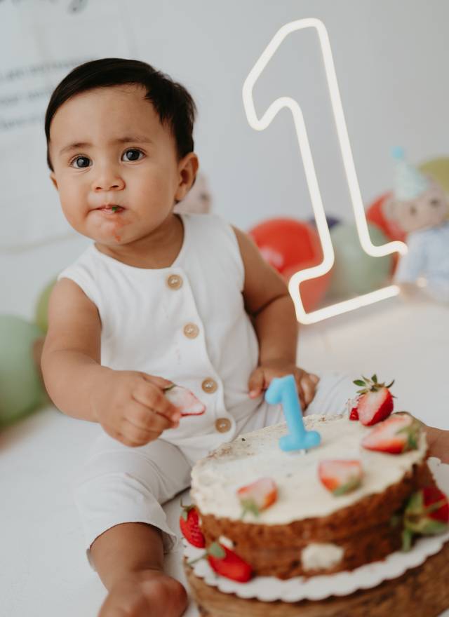 Ensaio 1 ano-Smash de Smash the Cake do Samuel - 1 aninho