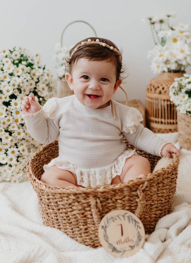 Crescimento de Eloá - 7 meses florido 