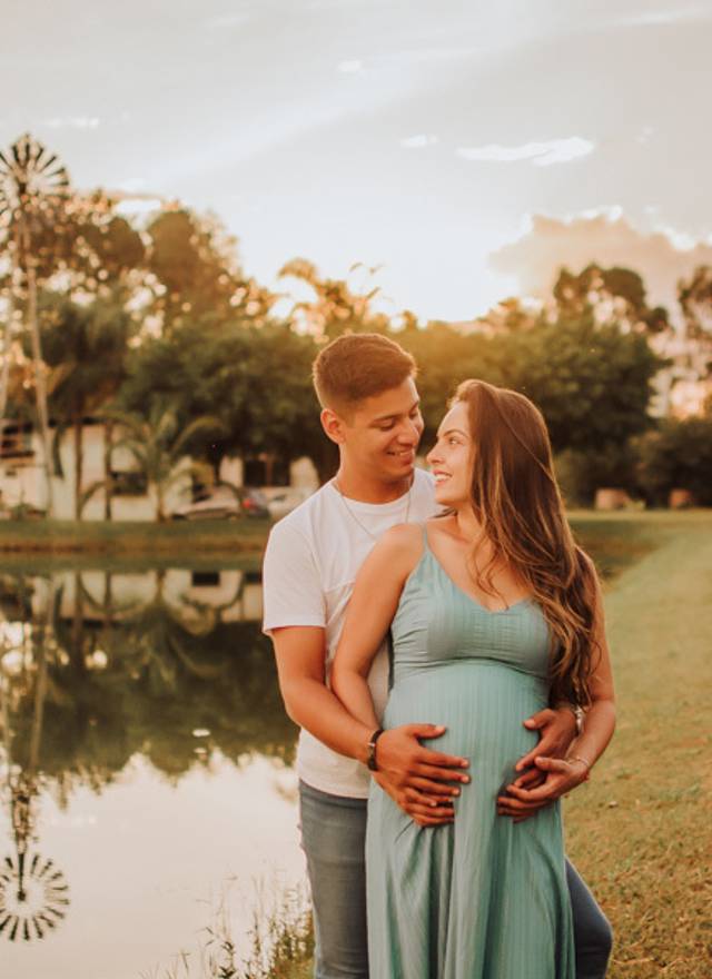 Gestante de A doce espera da Clara