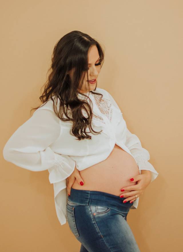 Gestante de A doce espera da Cecília 