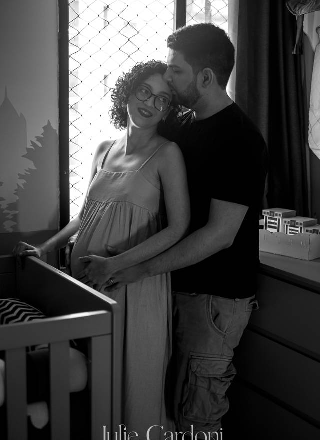 Ensaio Gestante de Ensaio Gestante em casa - Priscilla e Caio