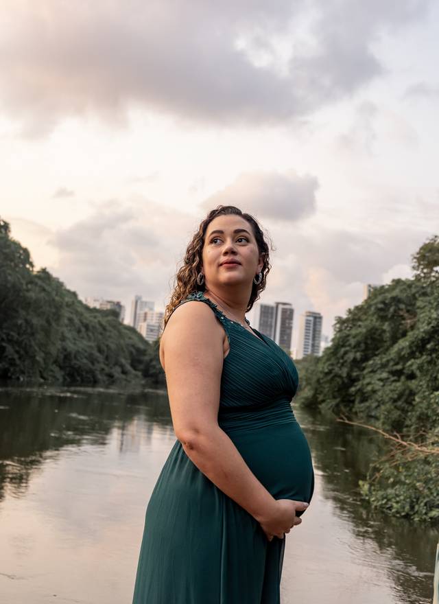 Ensaio Gestante de À espera da Elizabeth 