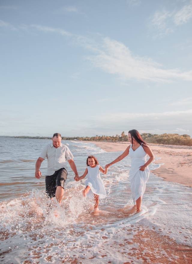 Família de Ensaio Família - Praia