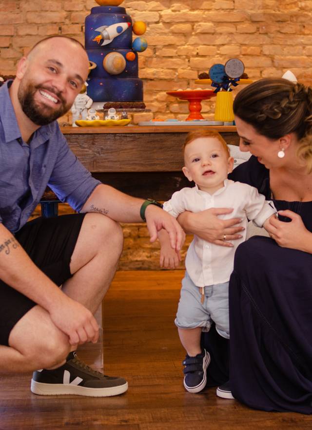 Aniversário infantil de Astronauta Bernardo 1 ano 