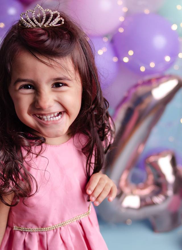 Ensaio de aniversário de Esther 4 anos