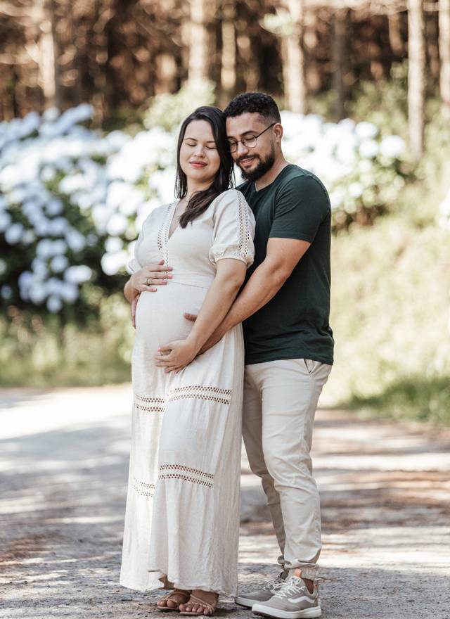 Gestante de Larissa e Jonathan 