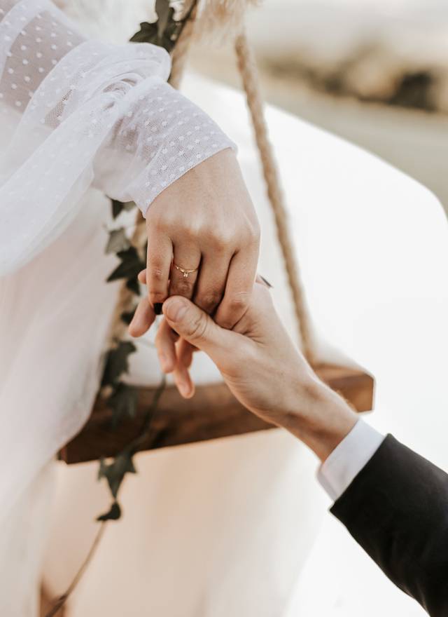 Wedding de Renovação de votos da Tamilyn e Erikson no editorial Ruinas