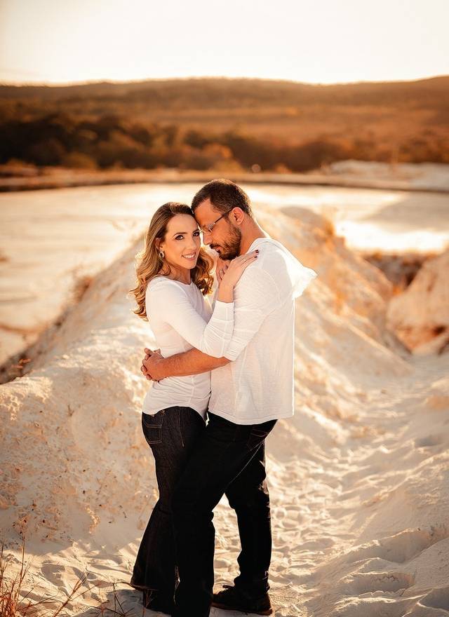 Ensaios Casal de Ensaio de Casal Thais e Thiago no Dunas de Areia