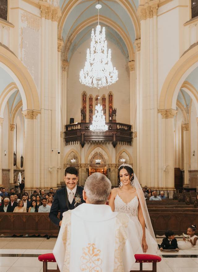 Casamentos de Casamento na Catedral de Santos - Denize e Bruno
