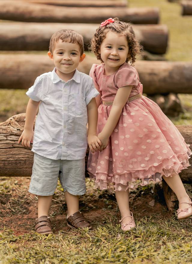 Família de Ensaio Infantil: Gêmeos Manu & Rodrigo