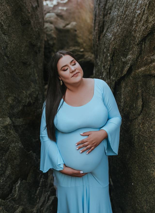 Gestante de Thaisy e Diego