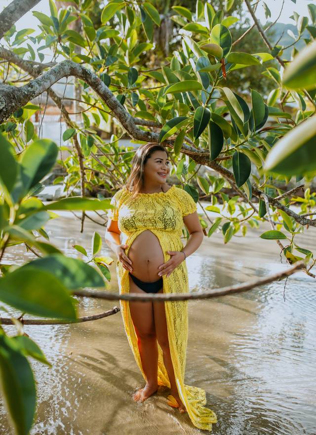 Gestante de Larissa e Leandro