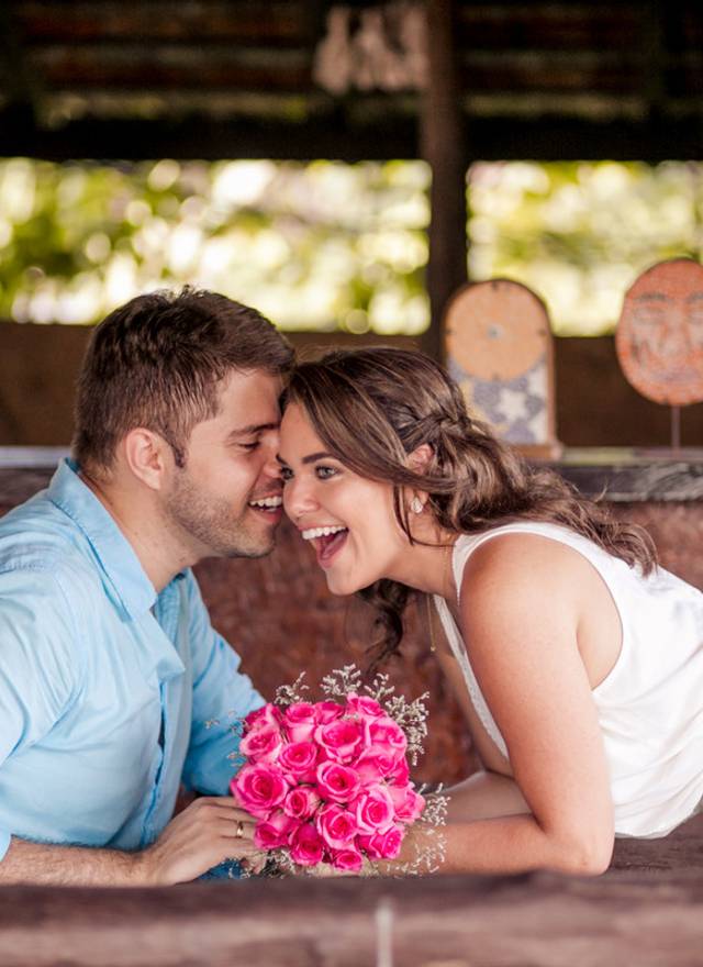 Ensaios de casais de Luciane e Hafid