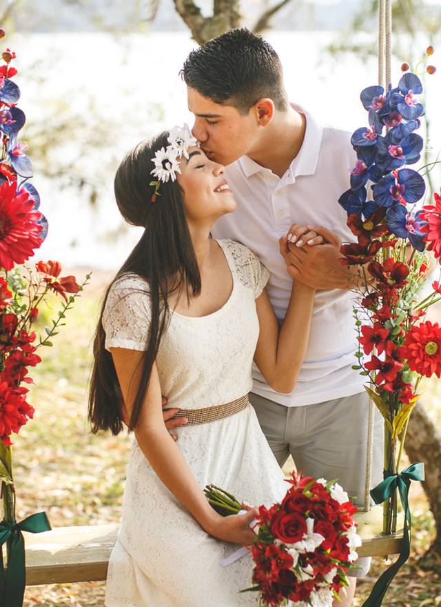 Ensaios de casais de Jeni e Caio