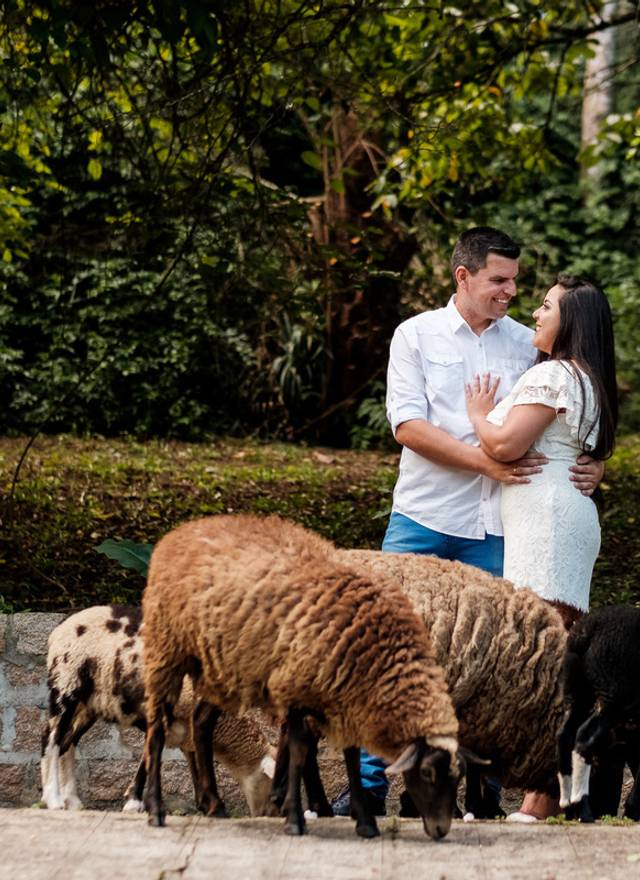 Ensaios de casais de Mery e Anderson