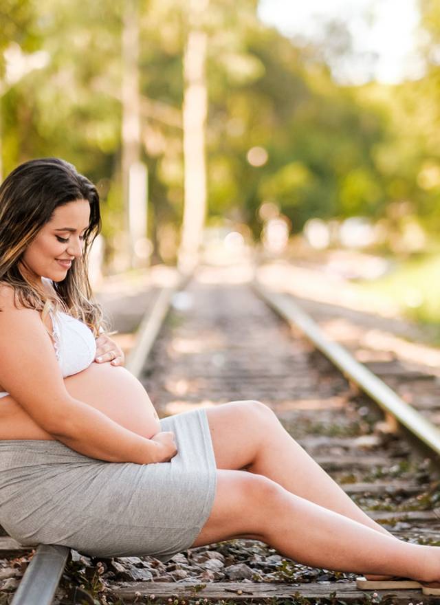 Gestantes de Pati e Renato à espera da Juliana