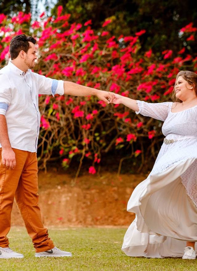 Ensaios de casais de Nathaly e Rafael