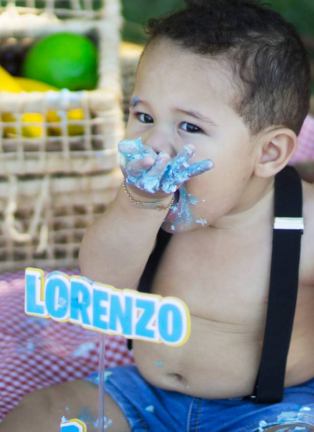 Ensaios de Smash the cake Lorenzo