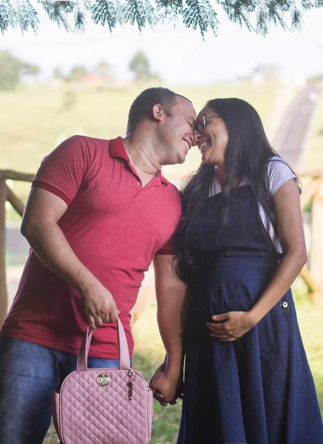 Ensaio Gestante de À espera de Heloiza