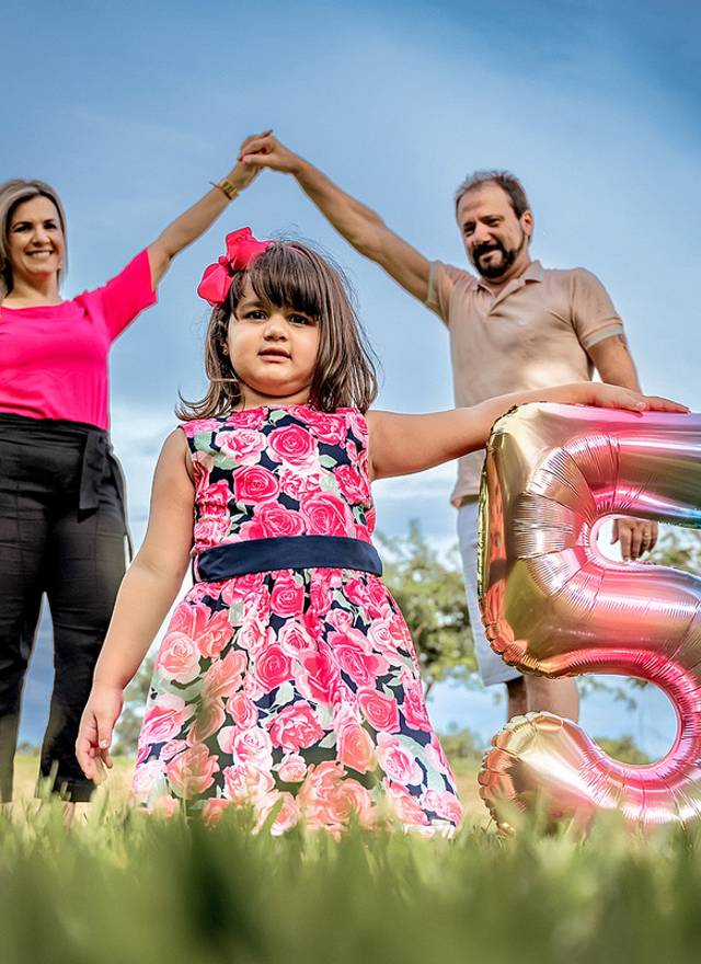 Ensaio Família  de Aniversario de 5 aninhos Isabela