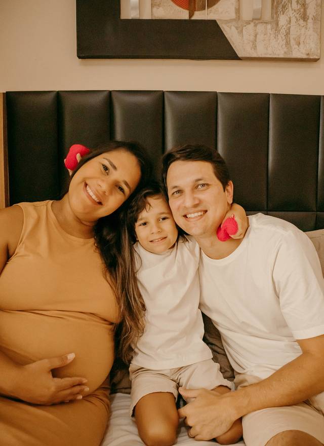 Gestante em Casa de memórias para a laura