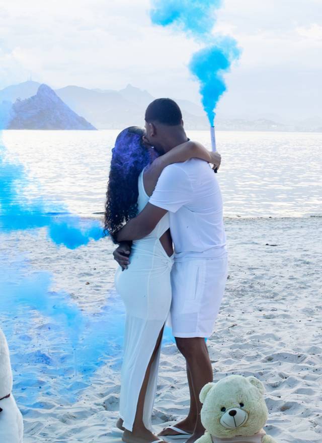 Gestantes de revelação do nicolas