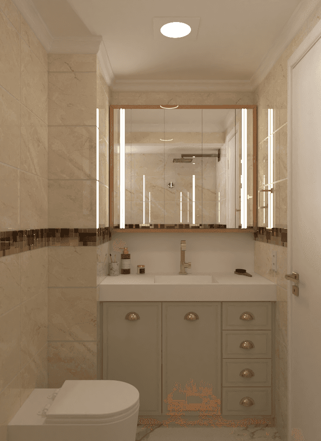 Projetos de interiores de Banheiro Social