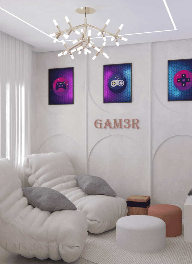 Projetos de interiores de Quarto Recreativo