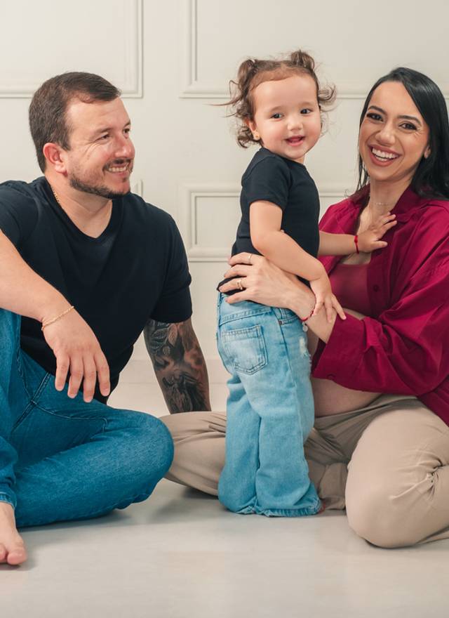 Gestante de Ensaio Gestante Isabela, João e Beatriz