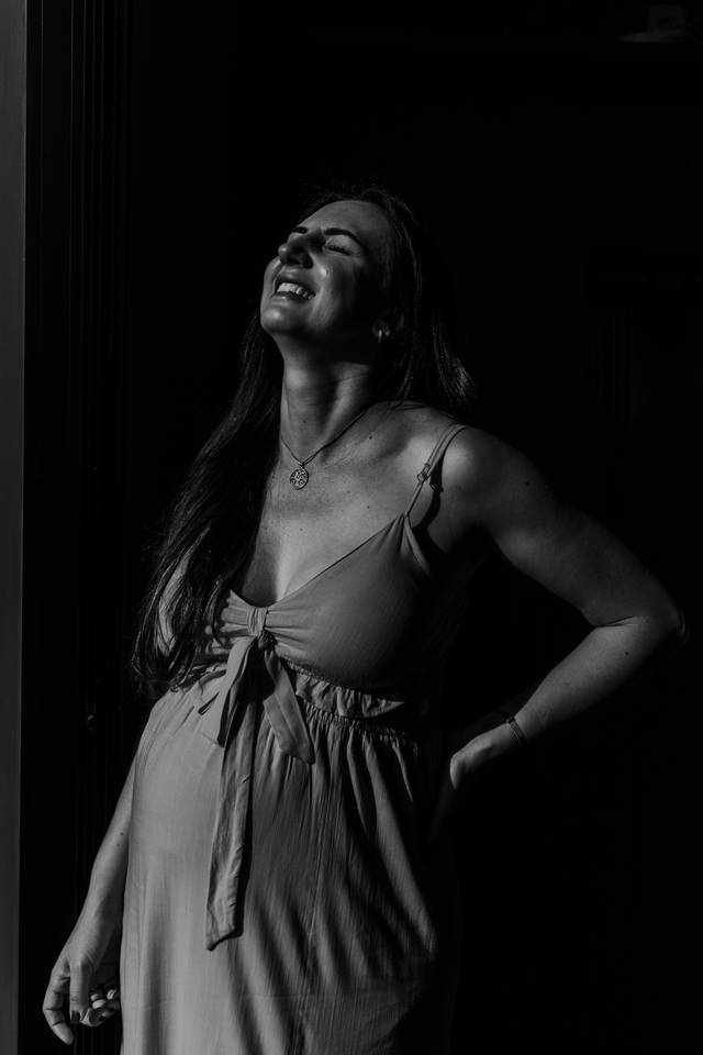 Ensaio Gestante de A espera da Maia