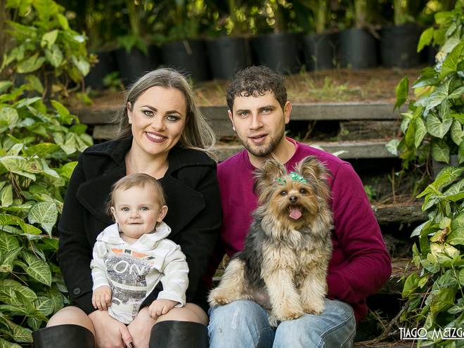 Família de Diogo, Maiana e Enzo