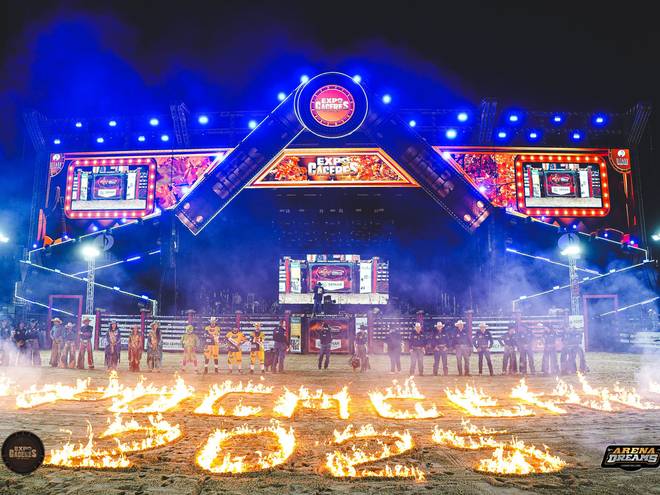 Eventos  de 55ª Expocaceres - Sabado