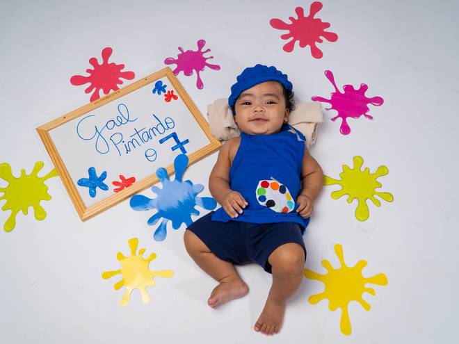 ANIVERSÁRIO de GAEL PINTANDO O 7