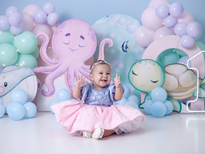 Smash the cake de Ágatha - Smash the cake - Ensaio de 1 aninho 