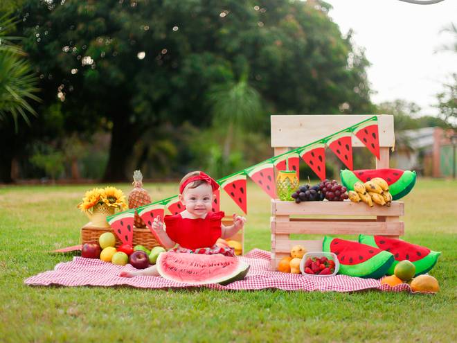 Ensaio externo de Clara -Acompanhamento mensal