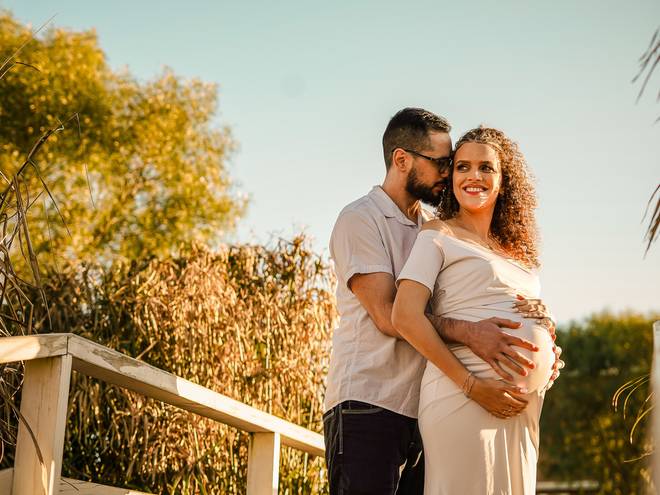 Gestantes  de A espera de Caroline e Eduardo - Mamãe Beatriz e Papai Stefan