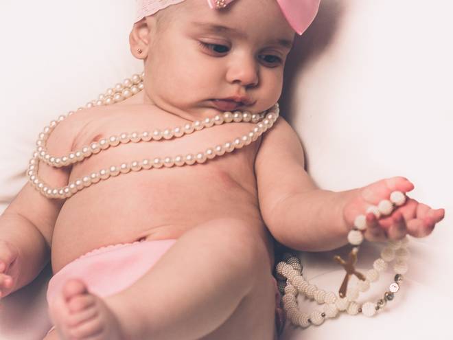 Ensaio infantil de Ísis - 4 Meses