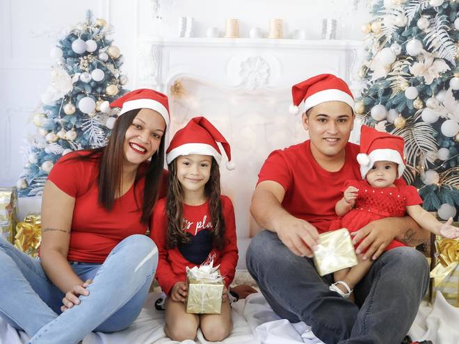 Natal 2021 de Micaela, Felipe, Laura e Alicia