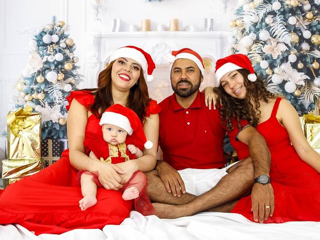 Natal 2021 de Giovanna, Welington, Maria Cecília & Taina