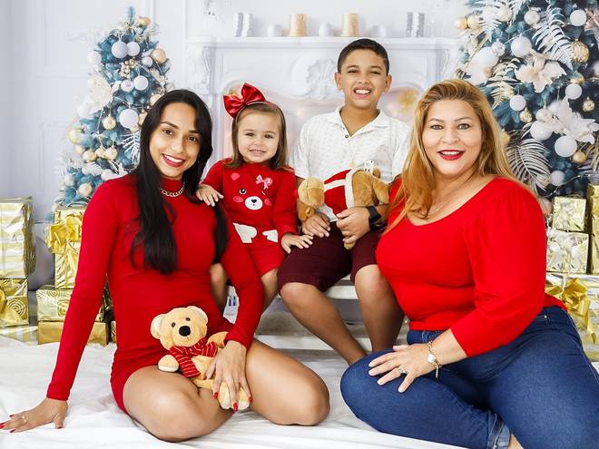 Natal 2021 de Stefhany, Ivaneide, Lucas & Isabella