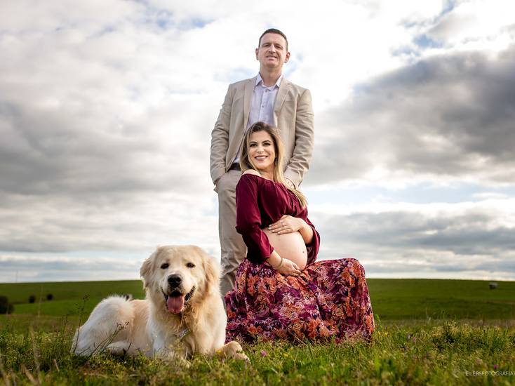 Ensaio de Gestante de Ensaio Gestante Deia+Thales+Thaila